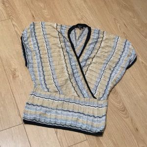 Express Knit Metallic Top Sz M